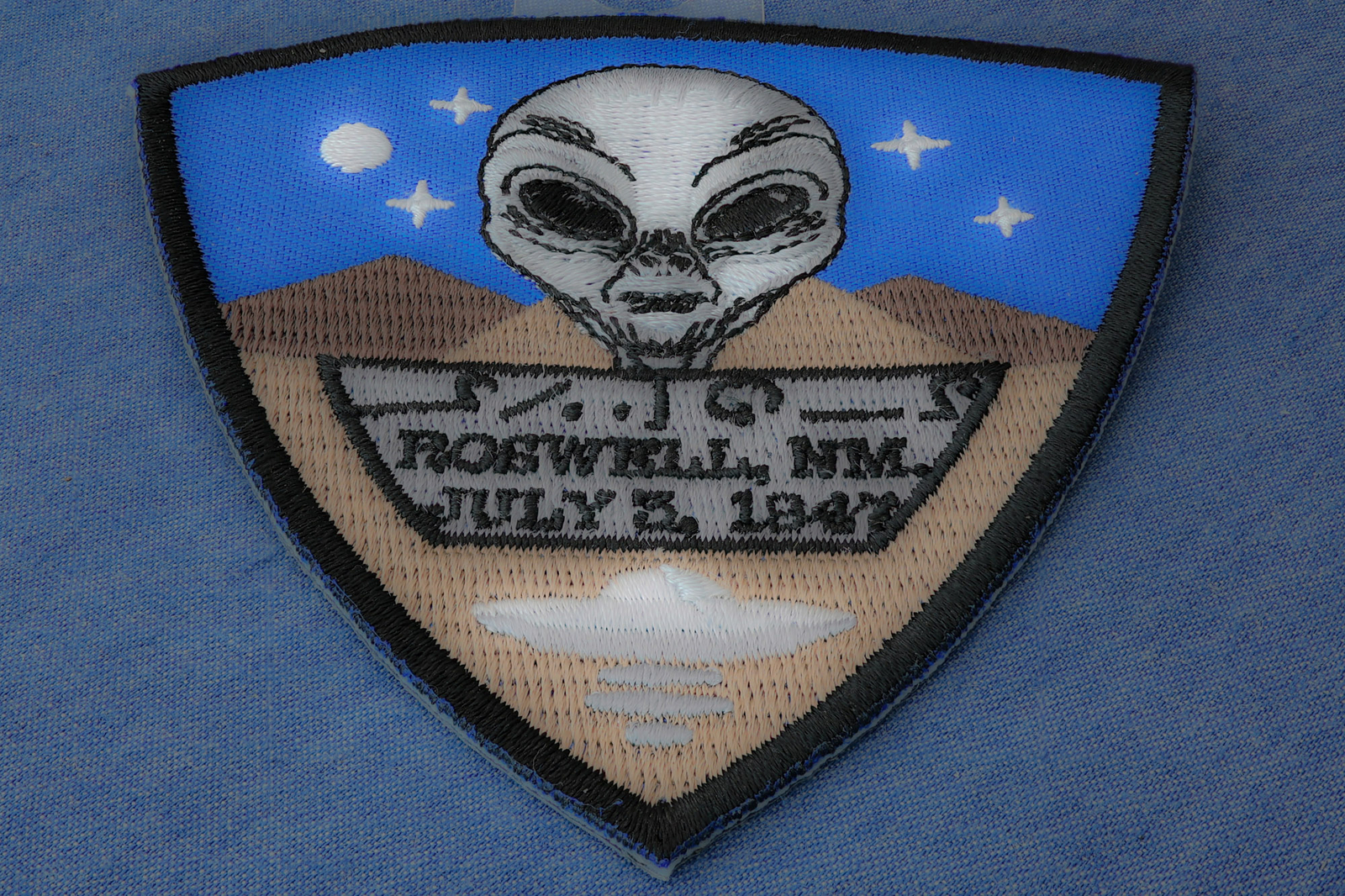 Roswell New Mexico Alien Patch – 3.5×3.6 inch – P7770