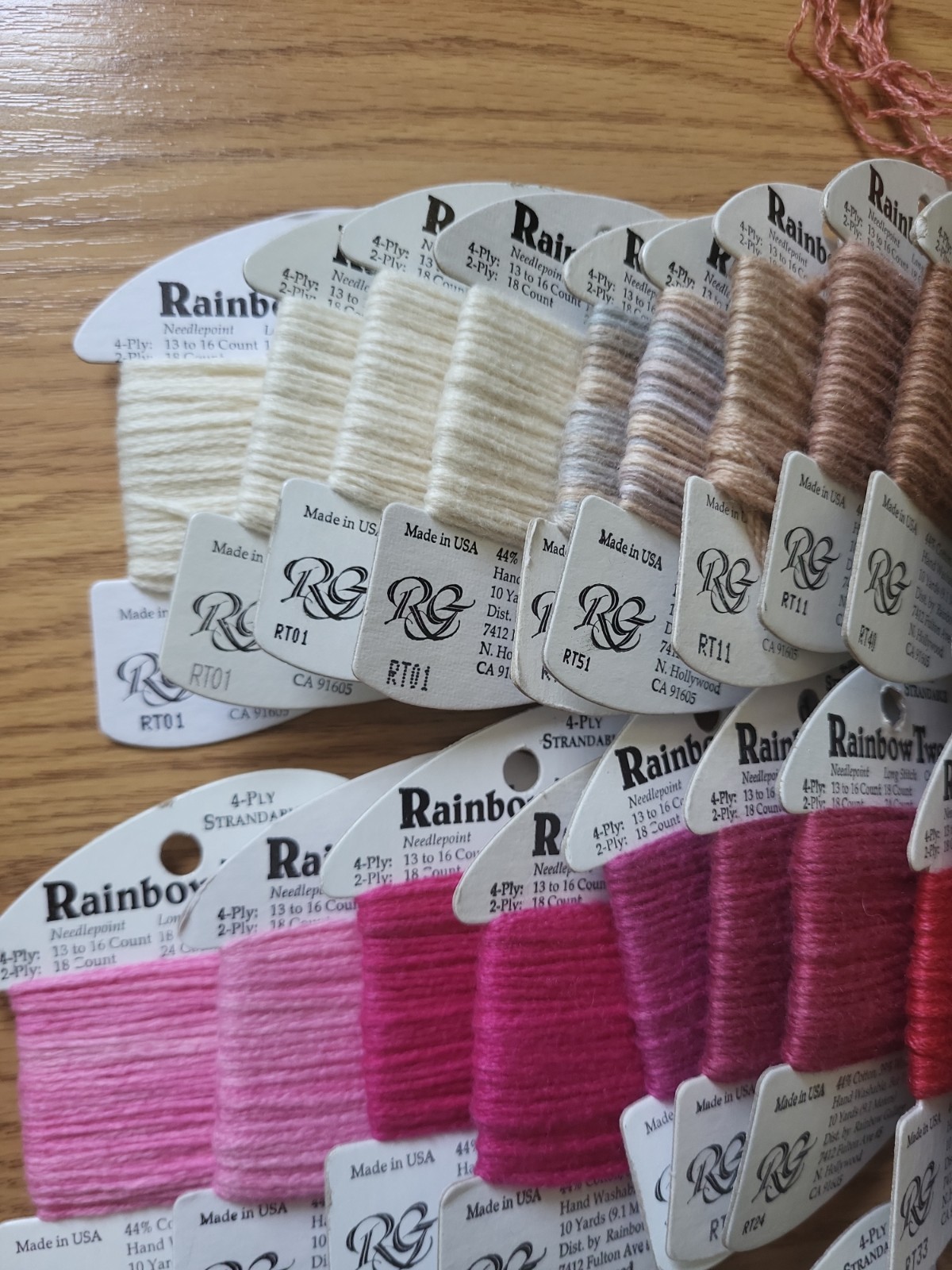 BIG Lot of 86 Rainbow Gallery Rainbow Tweed Wool Blend Floss/Yarn Needlepoint