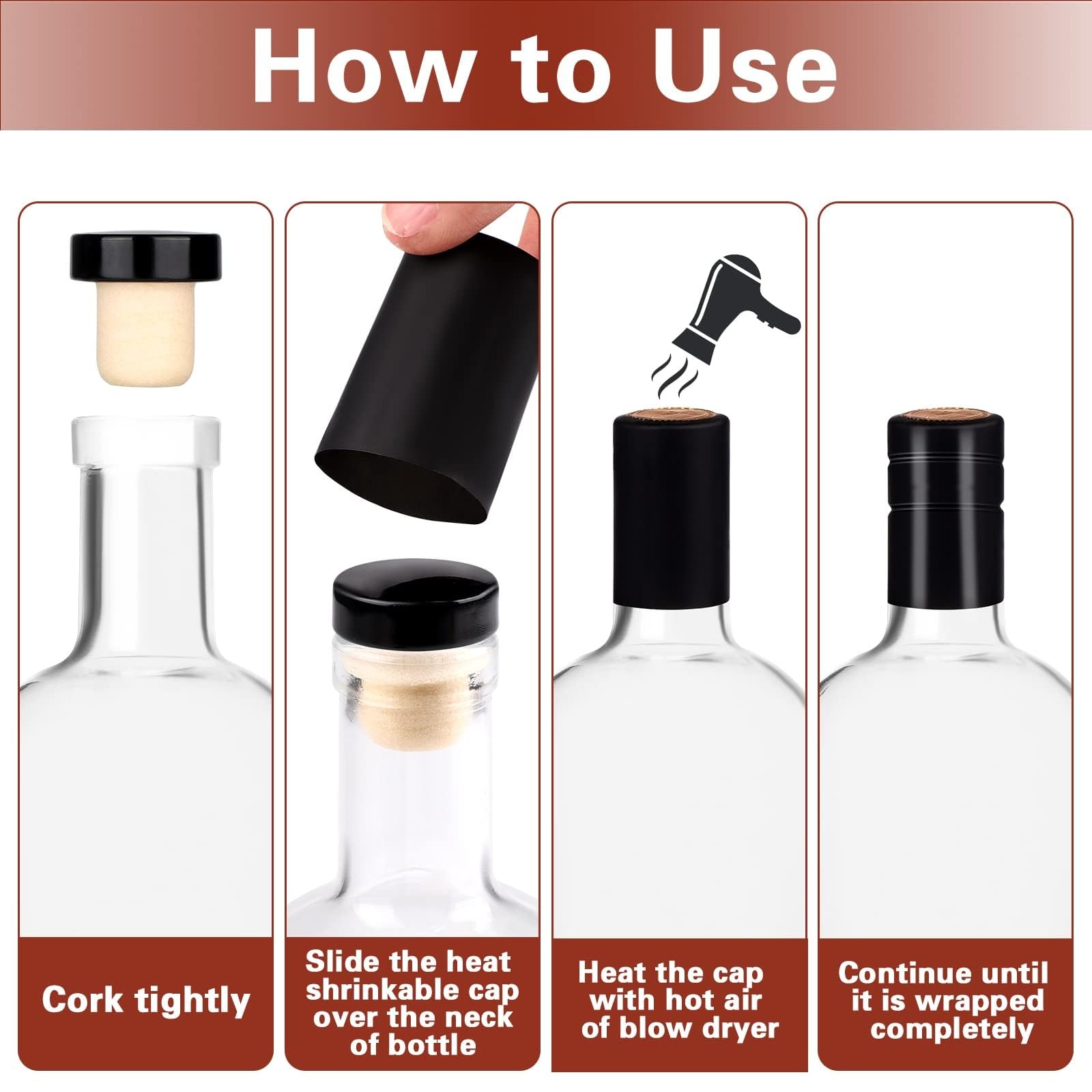 Wine Bottles 3PCS Glass Bottles 750ML Glass Bottles with Lids 25oz Glass Bott…