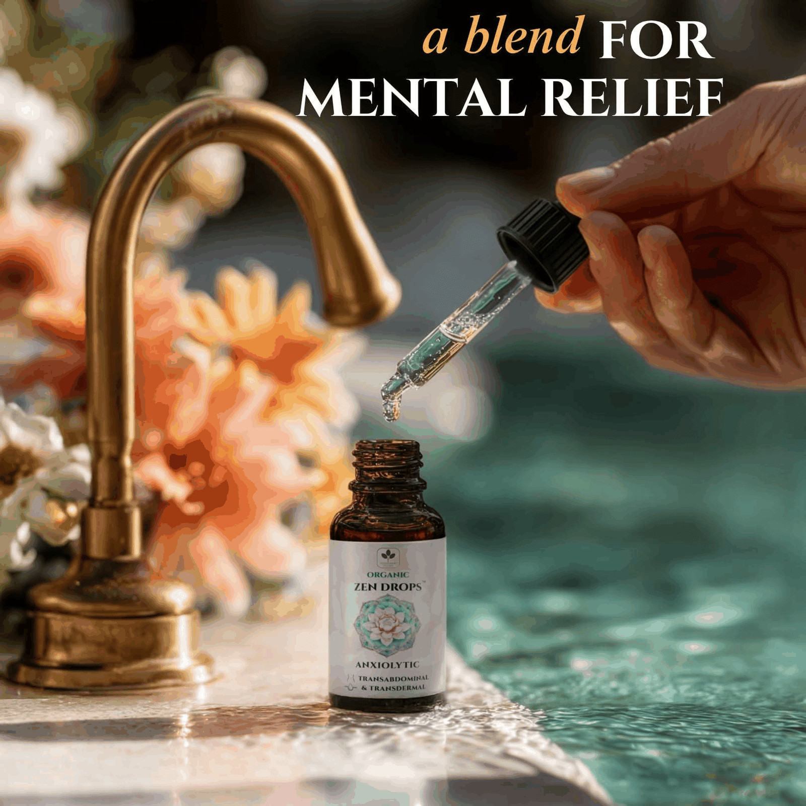Anxiolytic Calming Essential Oil Blend for Relief & Relaxation 0.34oz Cold Press
