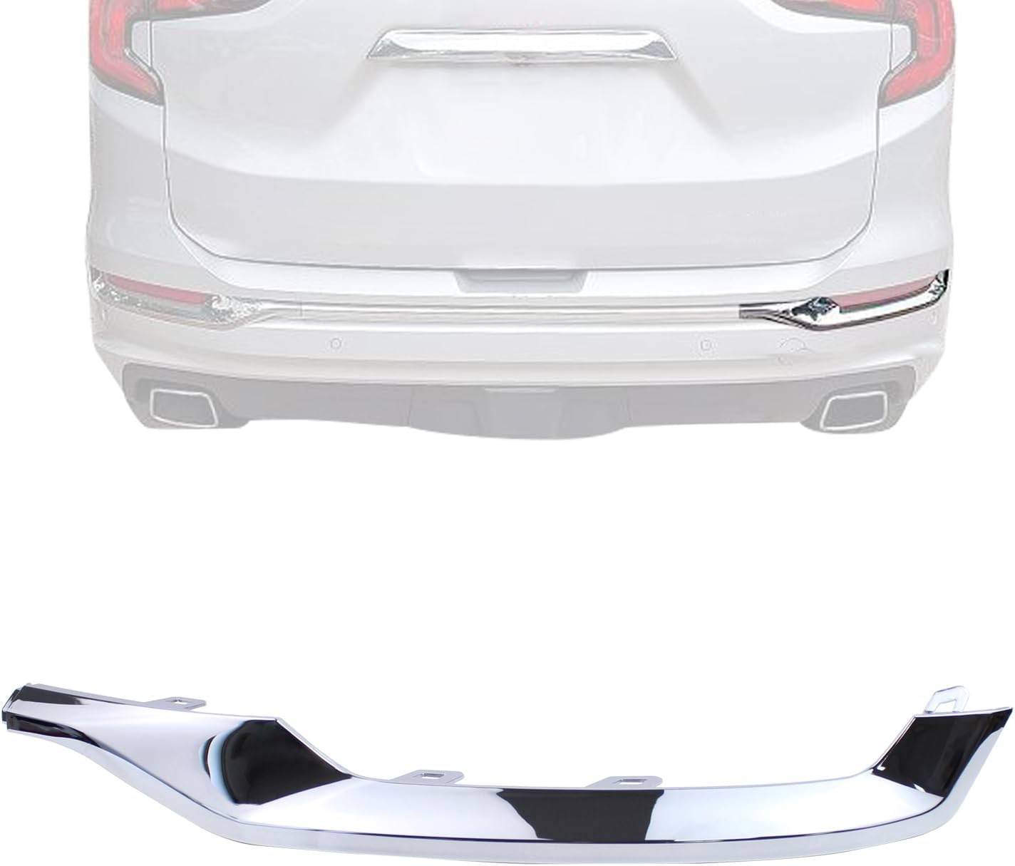 Chrome Rear Right Bumper Cover Molding Trim for GMC Terrain 2018-2024