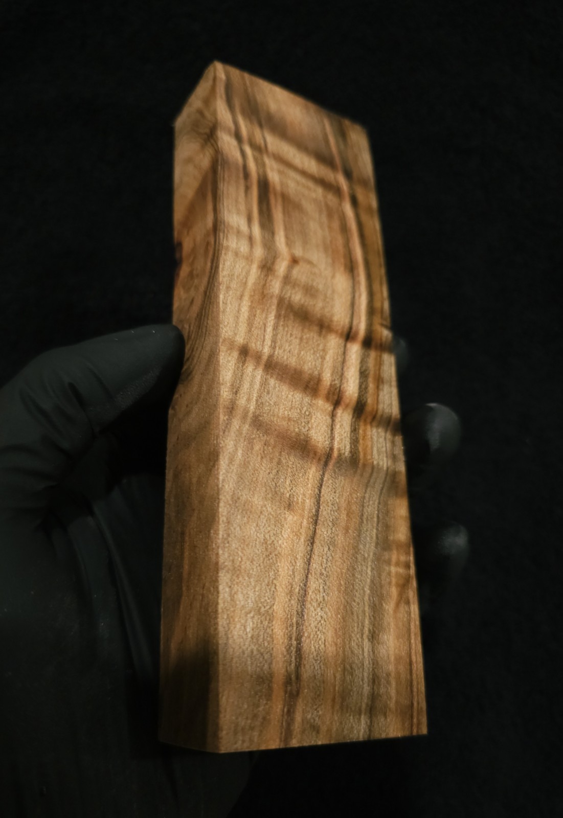Stabilized Curly Ambrosia Maple Block – Knife Scales/Pen Blanks