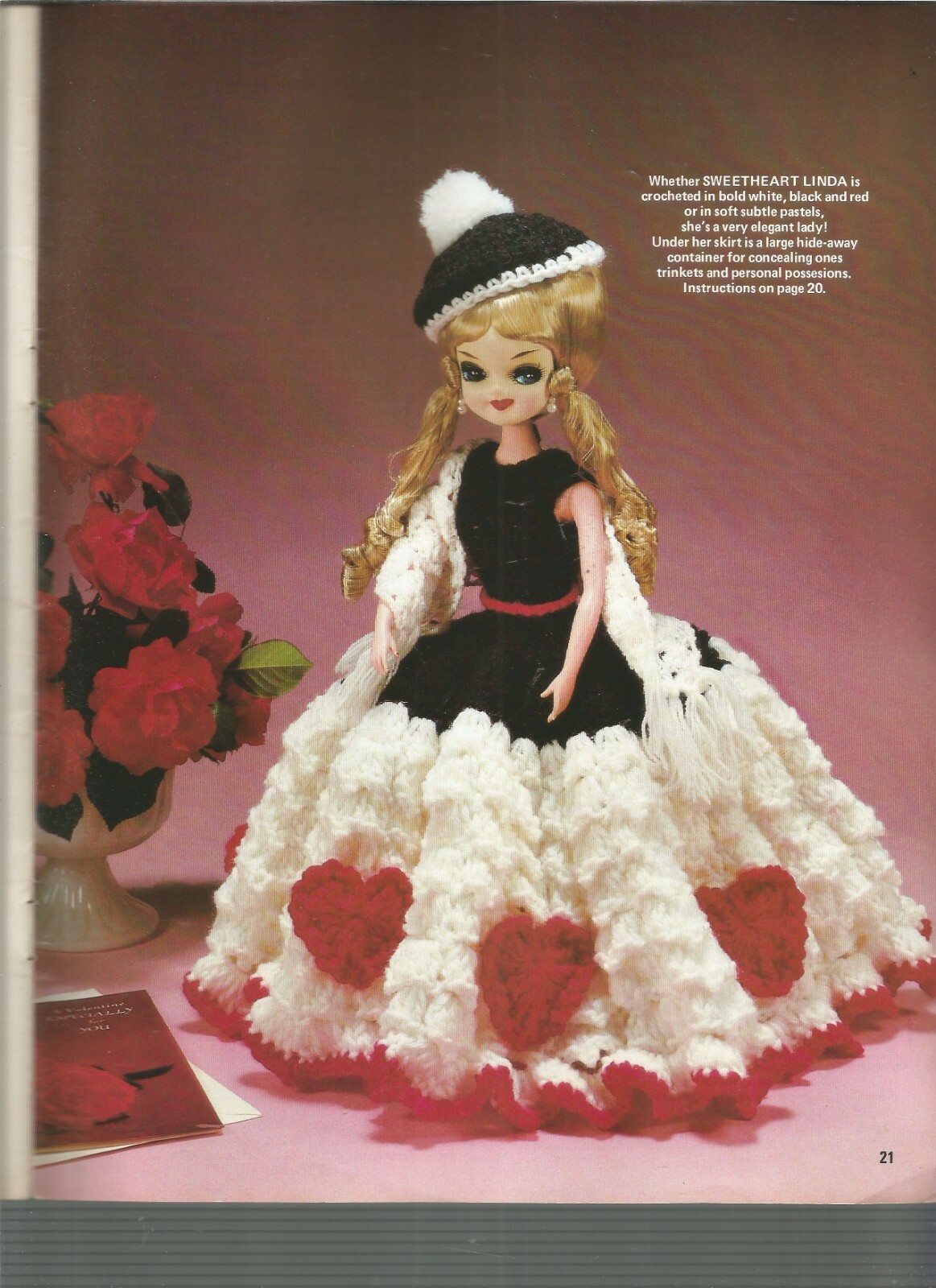 Crochet Patterns Santa Doll Dog Clown Poodle Container Bunny E13