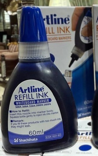 ARTLINE Whiteboard Markers Refill Ink 60ml 12 Bottles – 1 Dozen