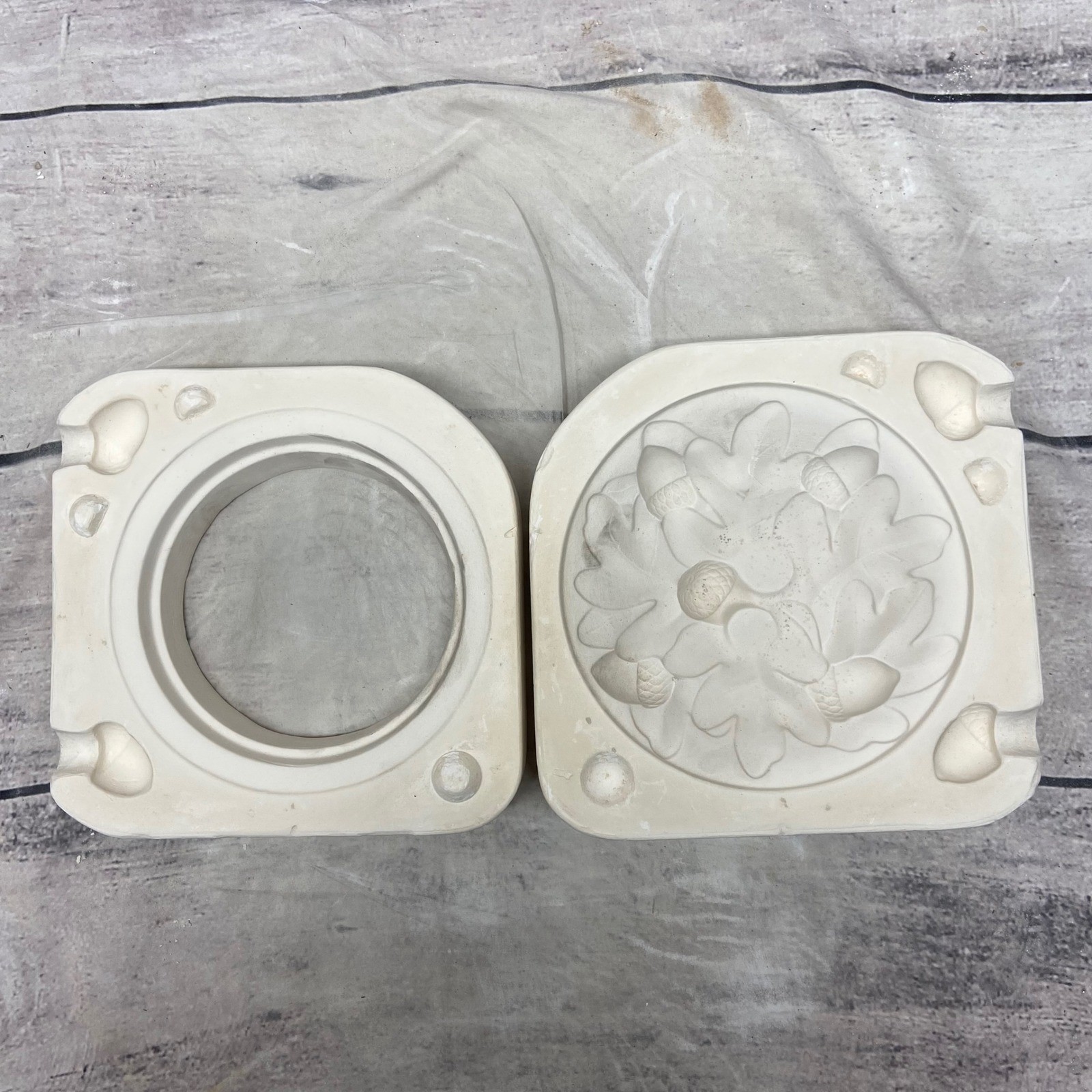Duncan Ceramic Mold 452 Acorn & Oak Leaf Lid Vintage Slip Casting