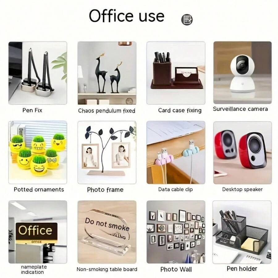 100X Double-Sided Nano Self Adhesive Sticky Tack Gel Dots Removable Glue Sticker