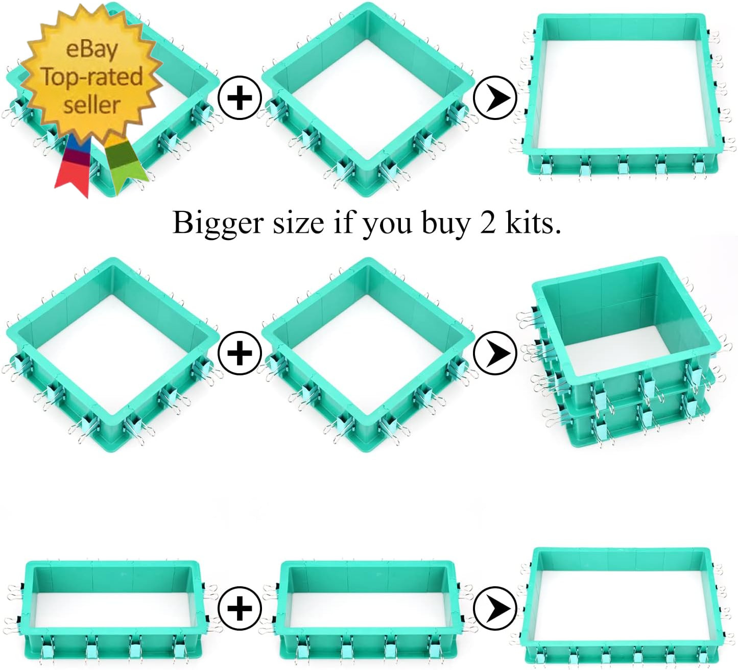 Adjustable Mold Housing Kit for Silicone Mold Making – Leak-Proof Plastic Frame