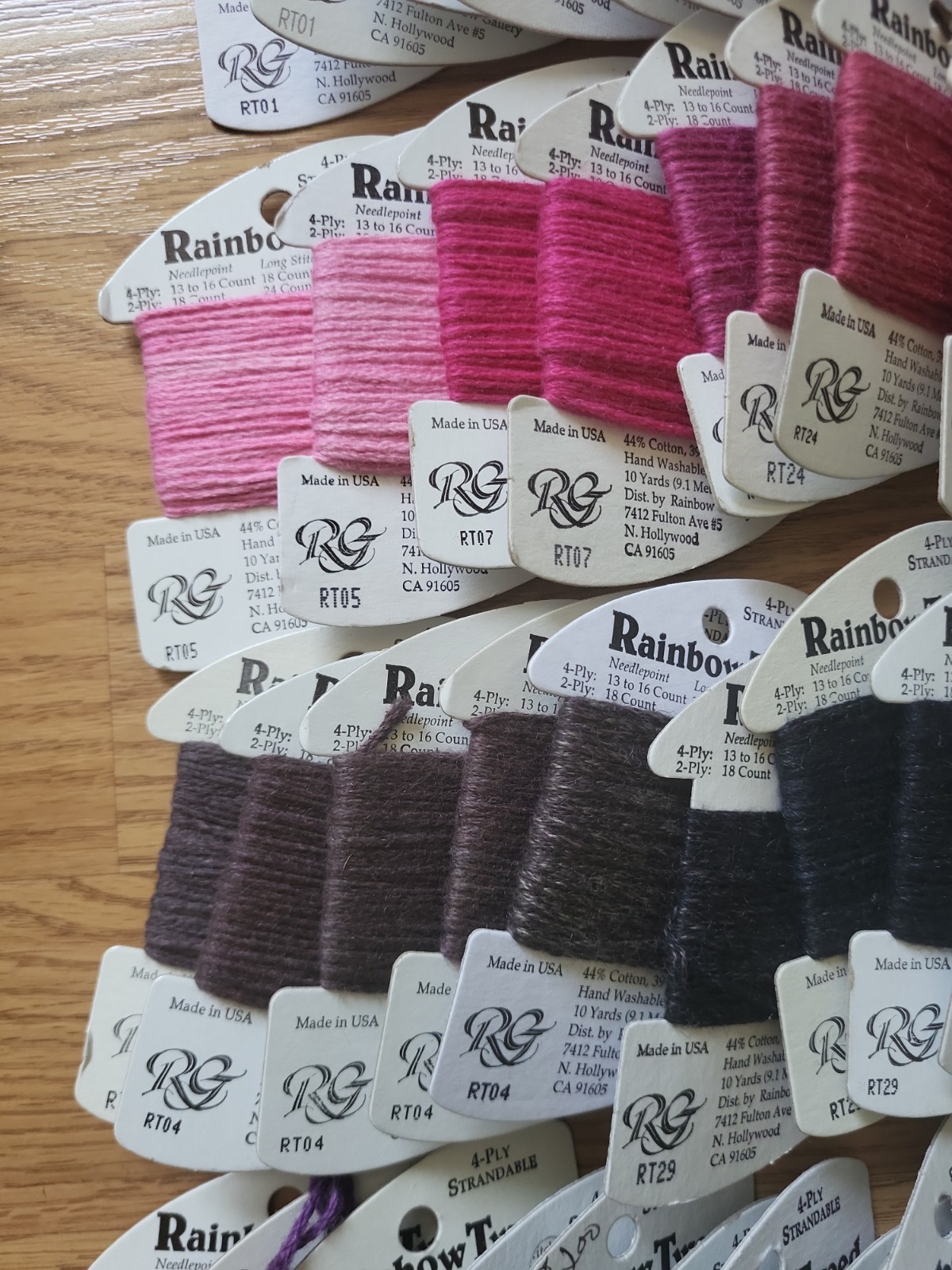 BIG Lot of 86 Rainbow Gallery Rainbow Tweed Wool Blend Floss/Yarn Needlepoint