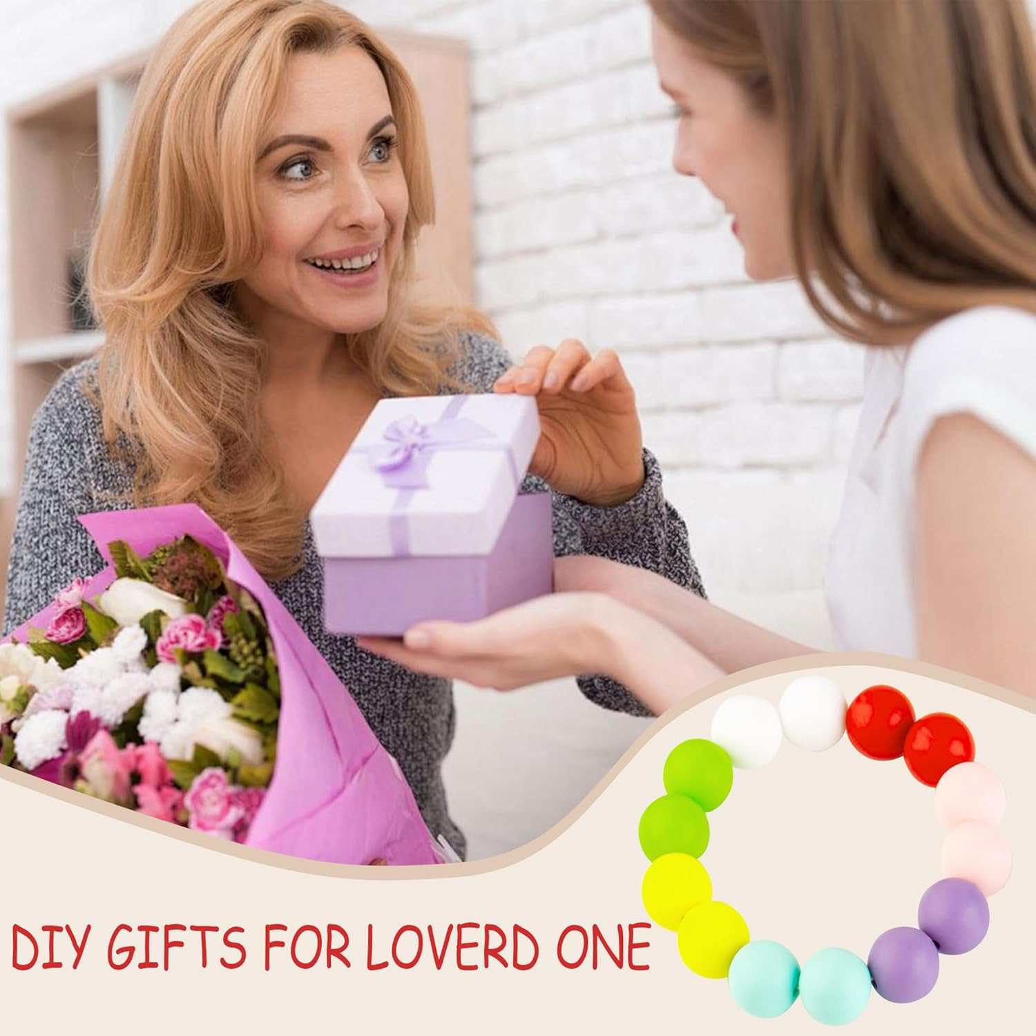 120PCS Silicone Beads, 20 Colors 15mm Silicone Bead Bulk for Keychain Bracelet P