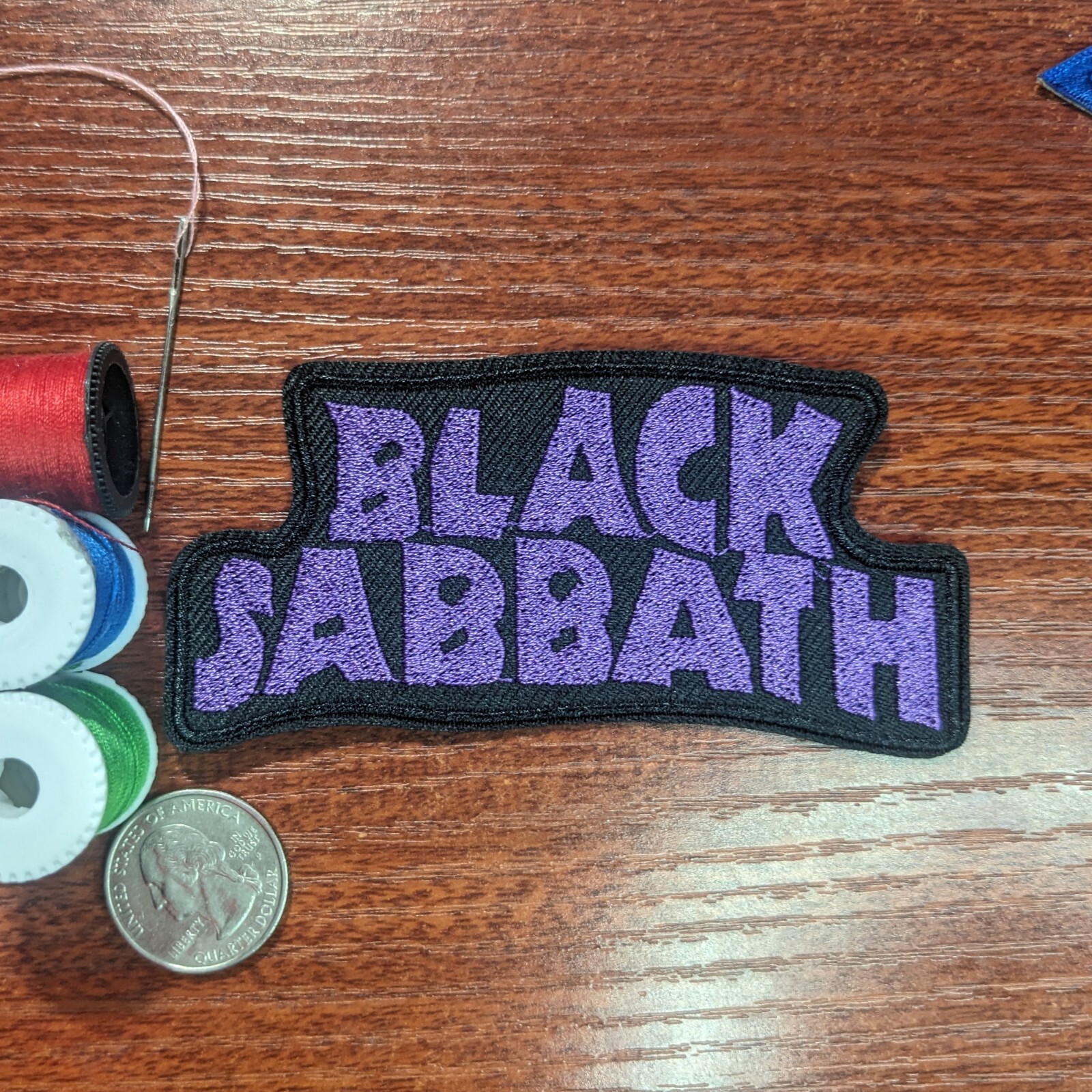 Black Sabbath Patch Heavy Metal Rock Band Ozzy Embroidered Iron On 4.25×2”