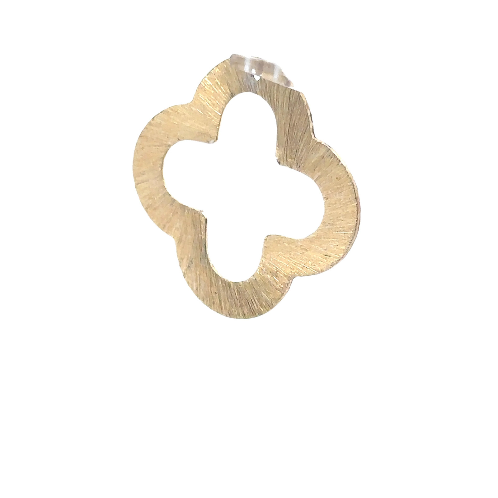 Gold Finish & Silver Plated Copper/Brass Quatrefoil Clover 1 Hole Findings (14-3