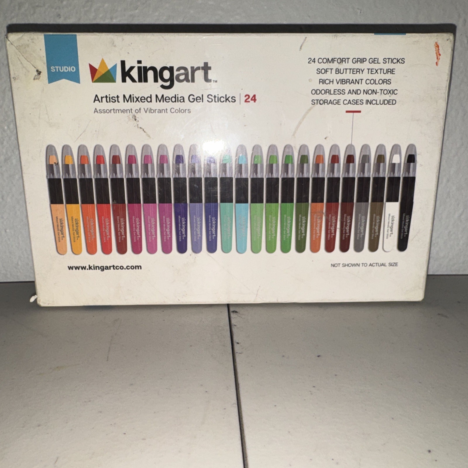 KINGART Artist Mixed Media GEL STICKS – Set of 22 Very Lightly Used