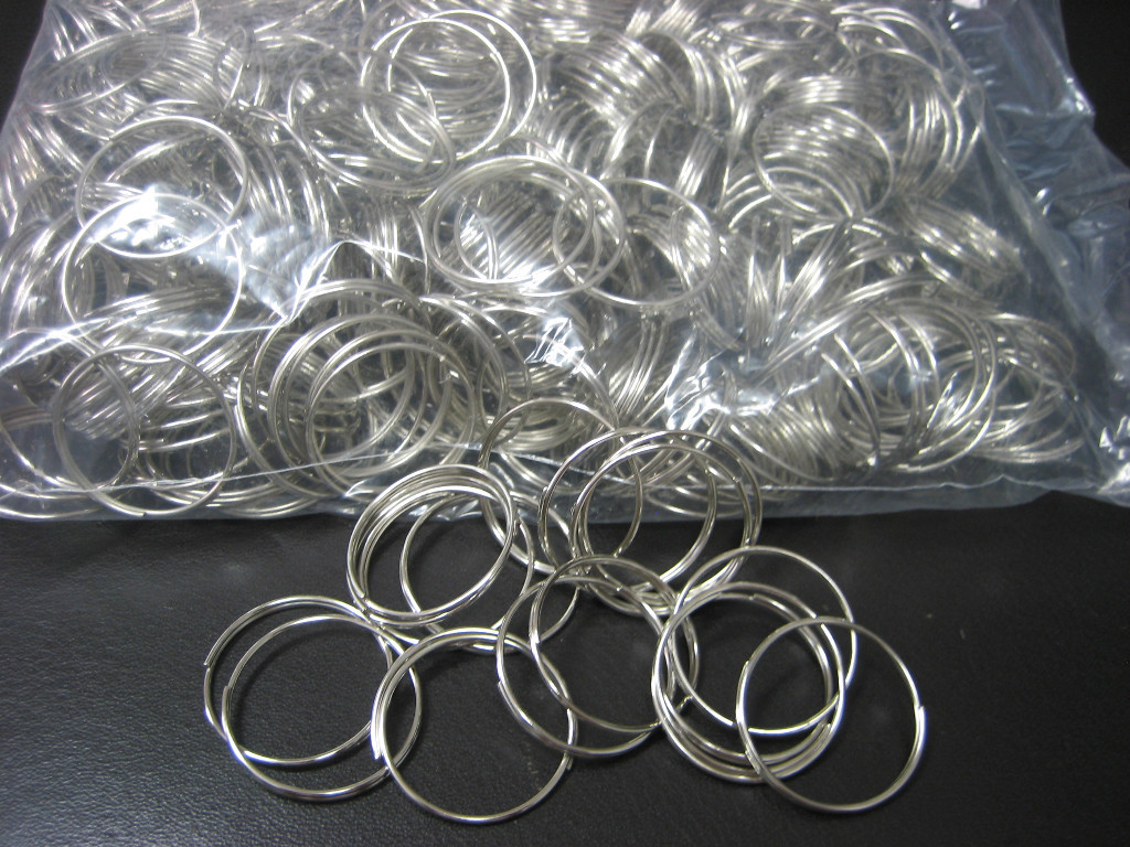 Lot 1000 pc 1″ Bulk Steel Split Rings Give Away Keyrings-1.1mm x 28mm