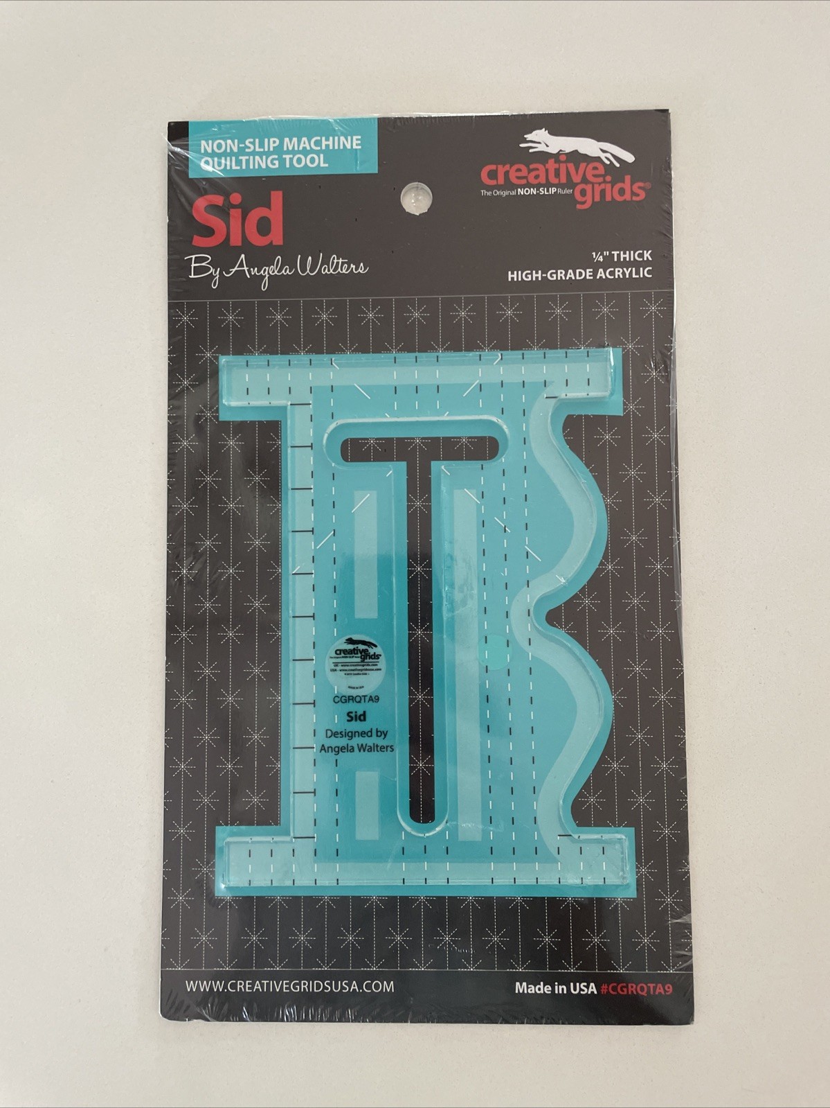 Genuine Creative Grids Non-Slip Machine Quilting Tool – Sid By Angela Walters