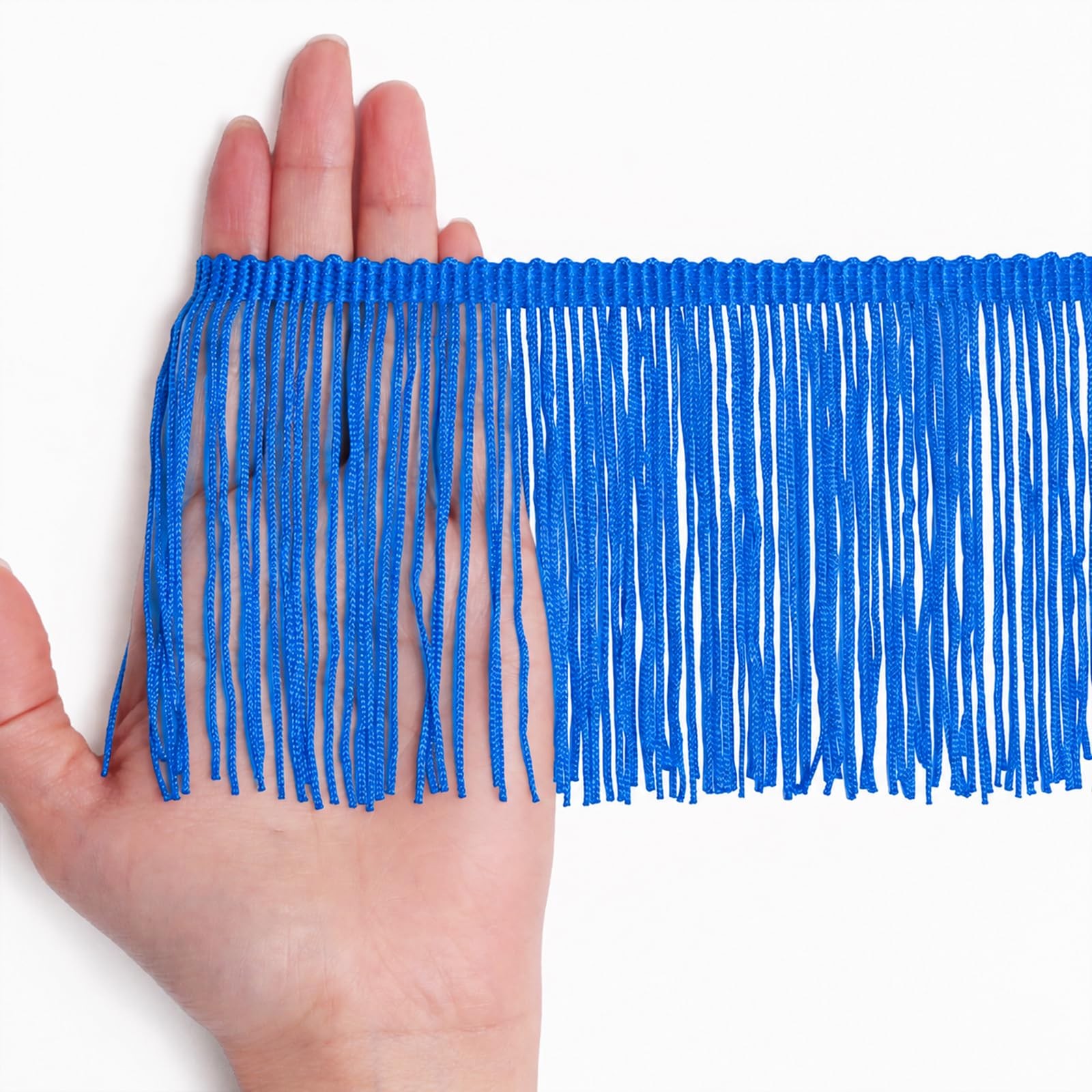MAGJERO Royal Blue Fringe Trim 6″ 3 Yards