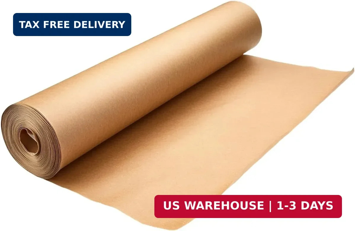 Brown Kraft Paper Roll 12″ x 100 Ft(1200 inch) Recycled Brown Craft Paper Roll f