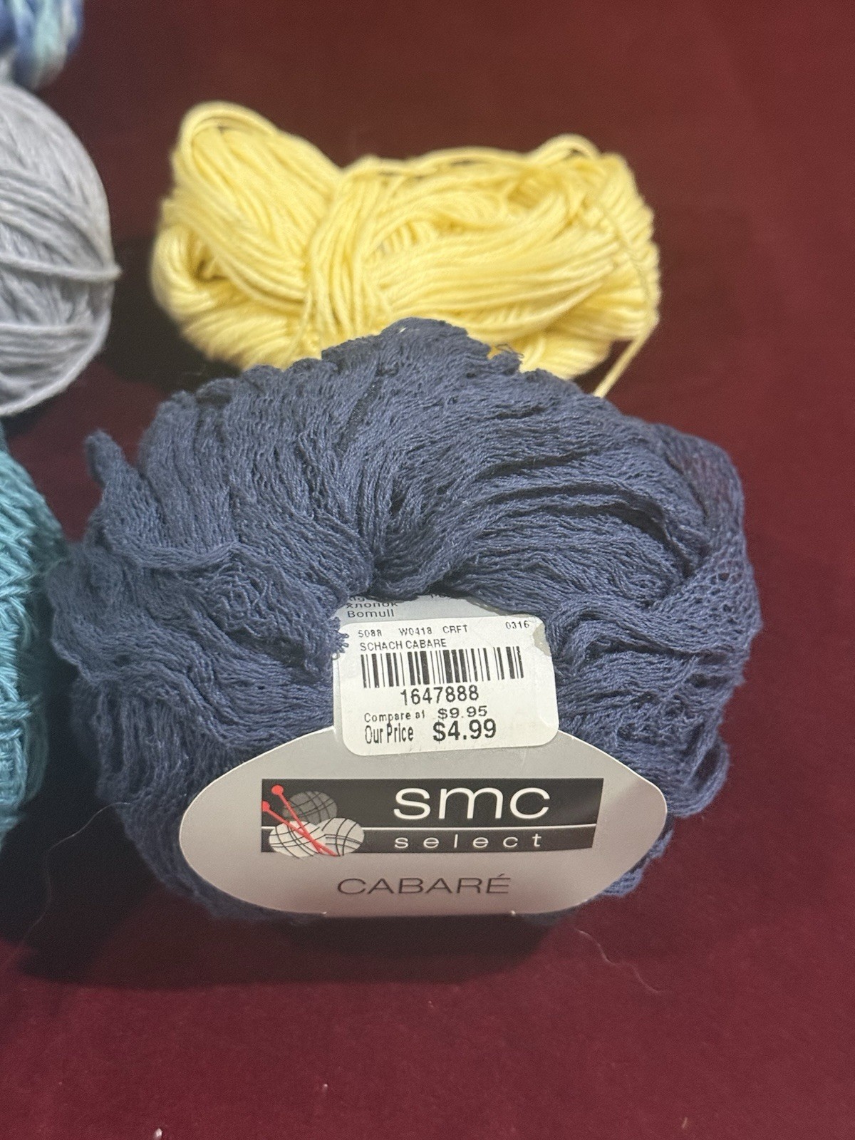 Cotton Yarn Lot SMC Select Cabare & Unknown Others Various Colors