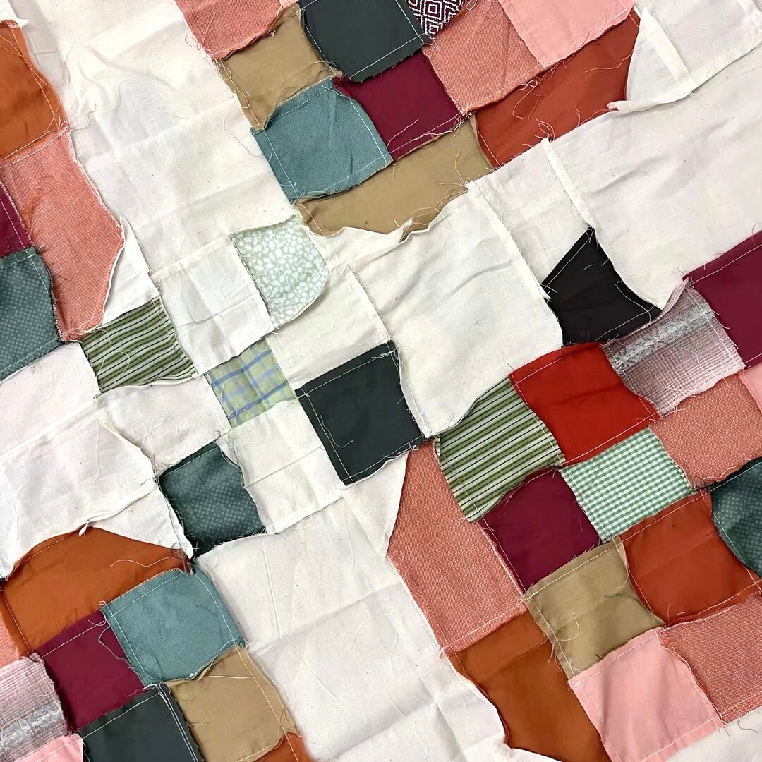 Handmade Mountain Valley Baby Quilt Top 47×47″ Pieced~ BABY/BED/Wall Decor