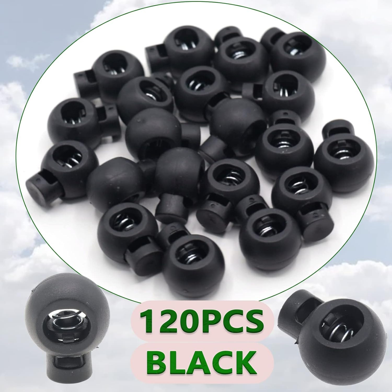 Plastic Single Hole Cord Locks