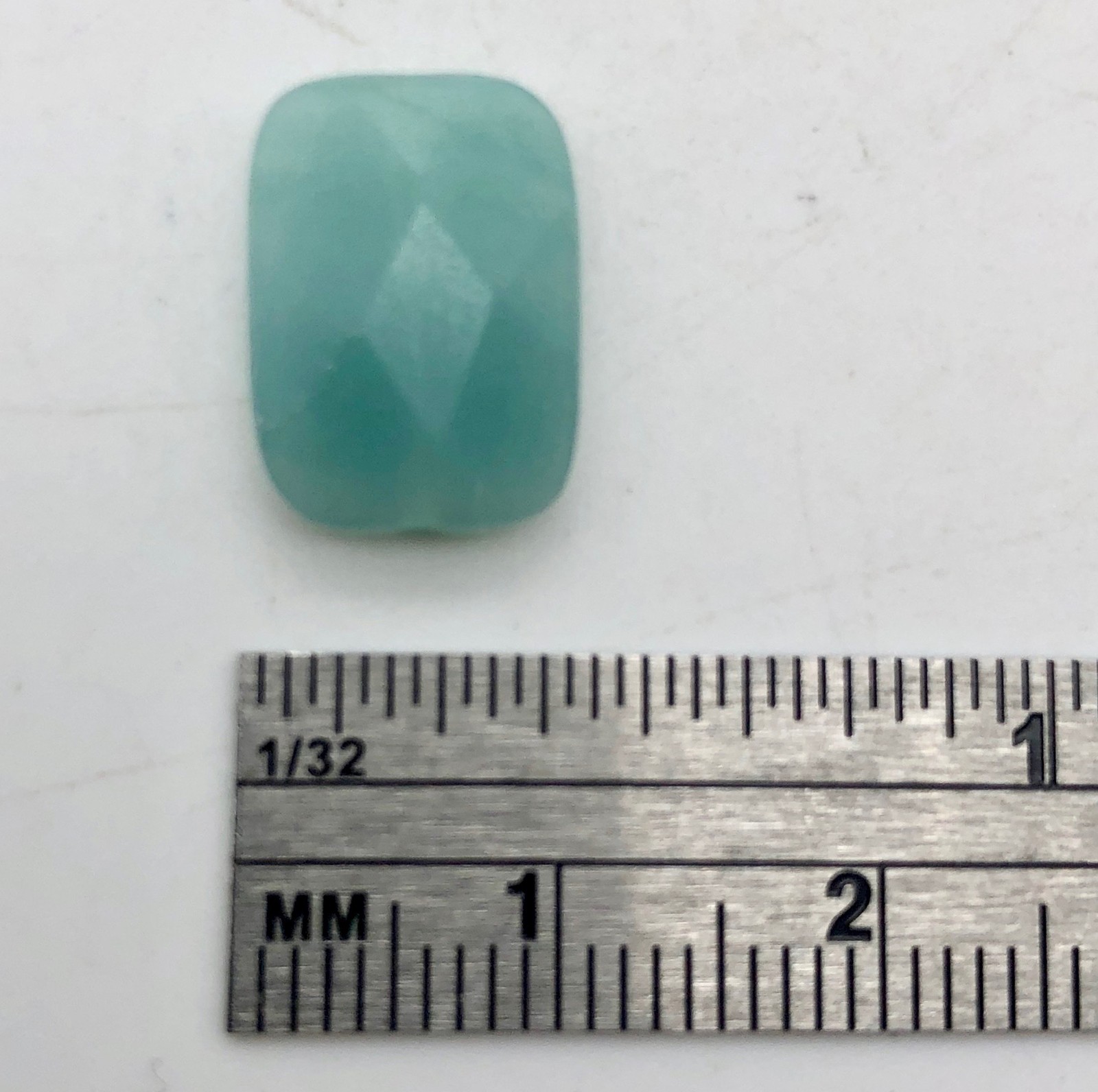 Gem Quality Faceted Amazonite Beads | 14x10x7mm | Blue | Oval | 6 Beads