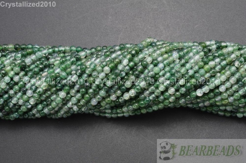 Wholesale Natural Gemstones Round Ball Spacer Healing Reiki Beads 2mm 3mm 15.5”