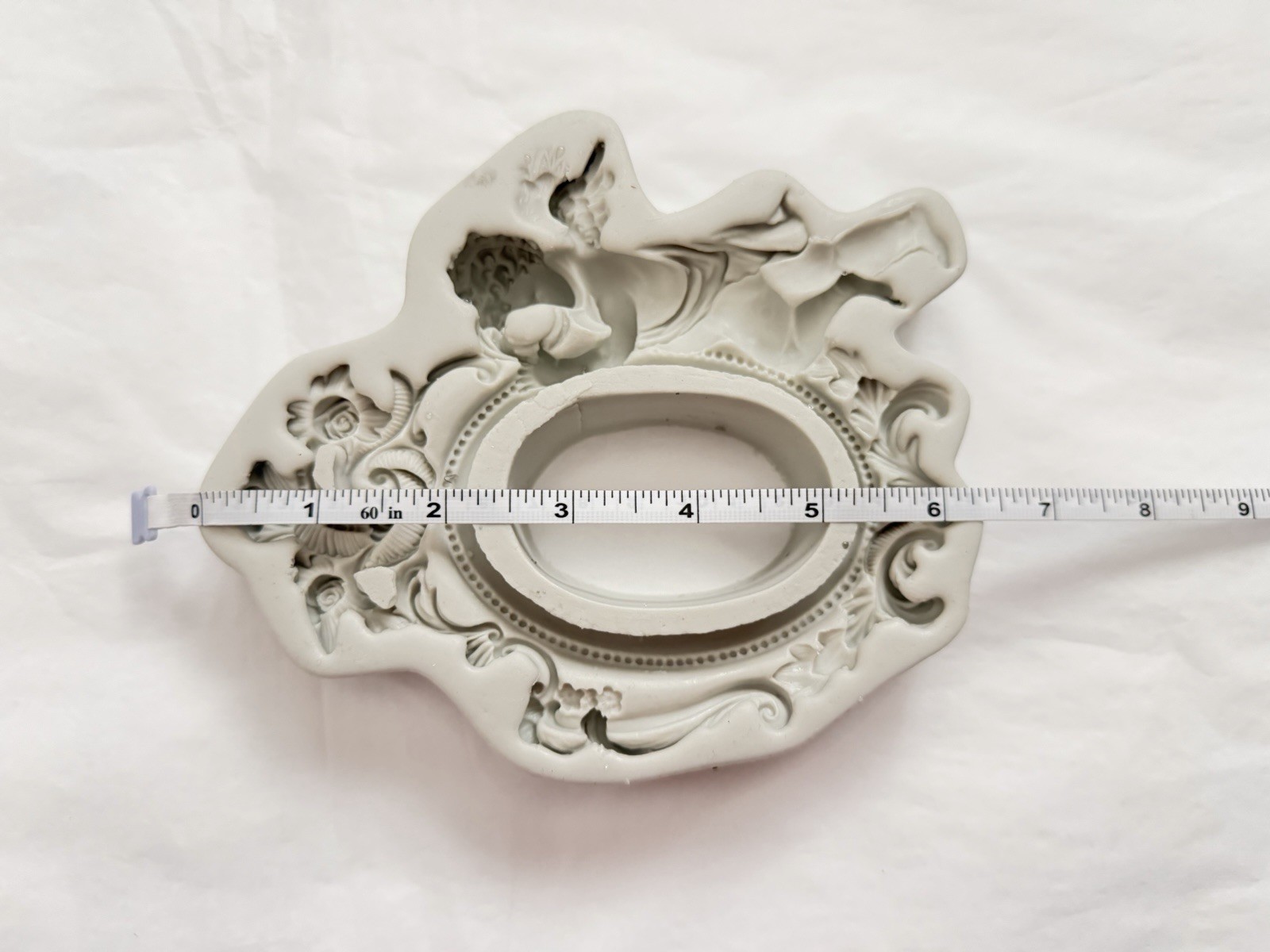 Baroque Cherub Frame Silicone Mold Gothic Angel Resin Mold DIY