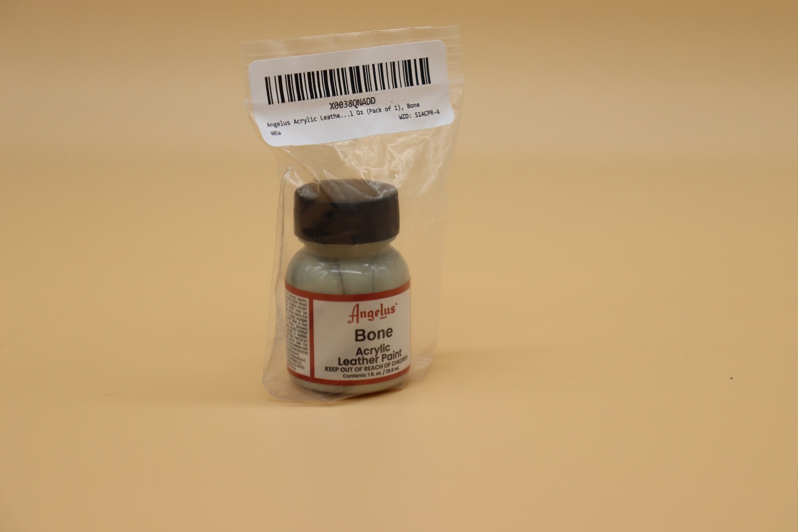 Angelus Acrylic Leather Paint Bone 1oz Bottle