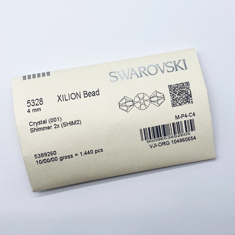 Swarovski 5328 XILION Crystal Bicone Beads Wholesale Factory Pack * AB / SHIMMER