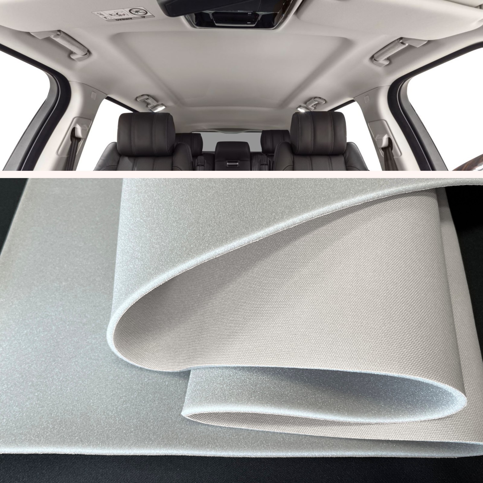 Automotive Universal Flat Knit Headliner Fabric With 3/16 Foam Backing /60″ Wide