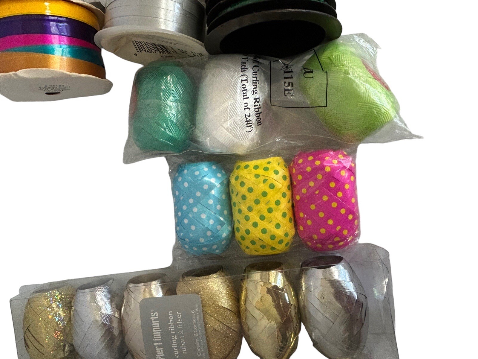 Curling Ribbon VINTAGE To Now Mixed Lot 43 Gift Wrap Bow Making – New and Used