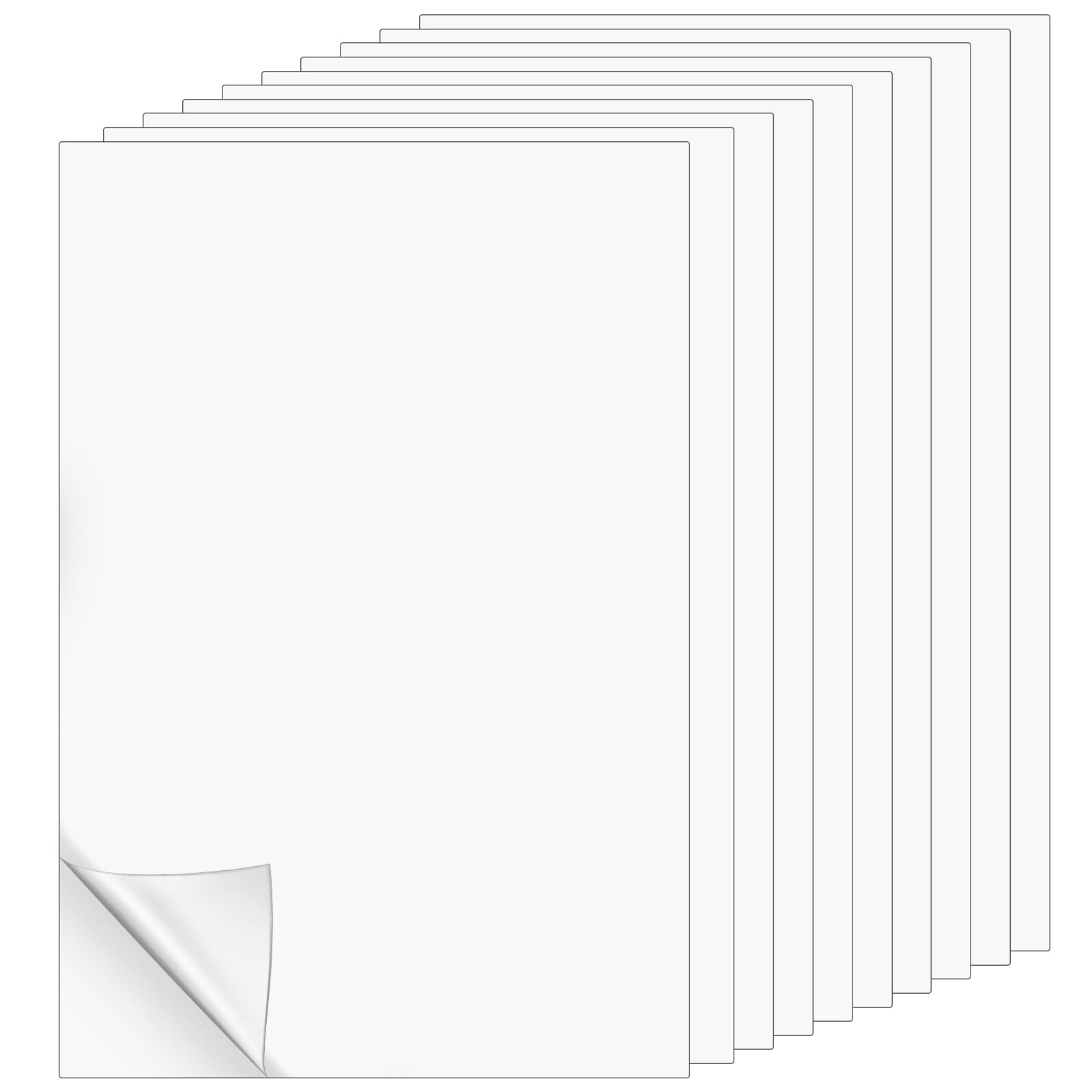 10 PCS Heavy Duty Double Sided Iron On Adhesive Sheets A4 Fabric Glue Patch