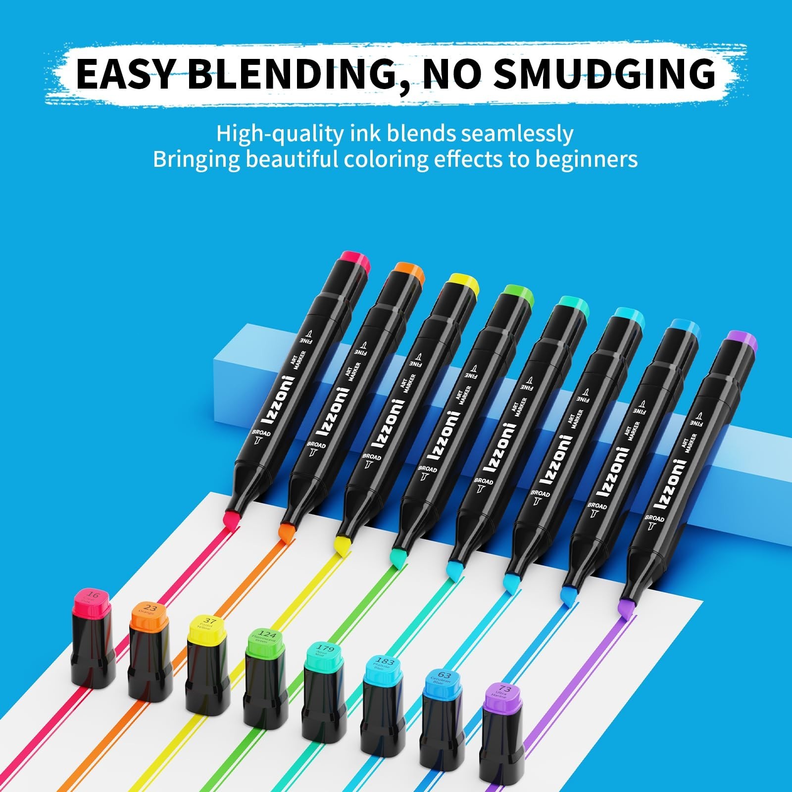 80 Colors Art Drawing Markers Set for Kids Adults Dual Tip Alcohol Markers Gifts