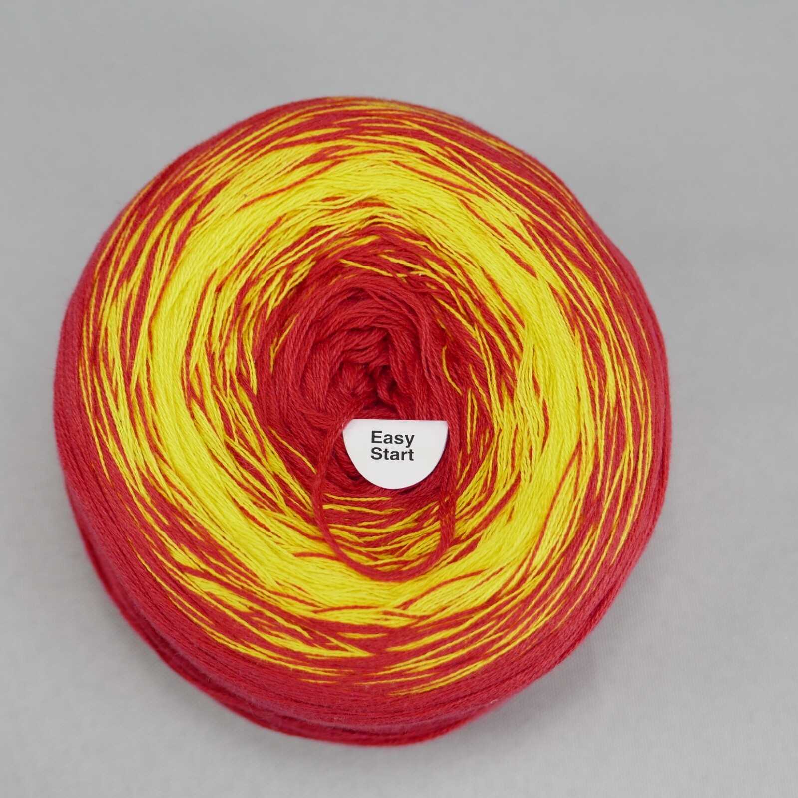 Hobbii Cotton Kings Sultan Red and Golden Yellow 875yds Fingering/Sock 200g