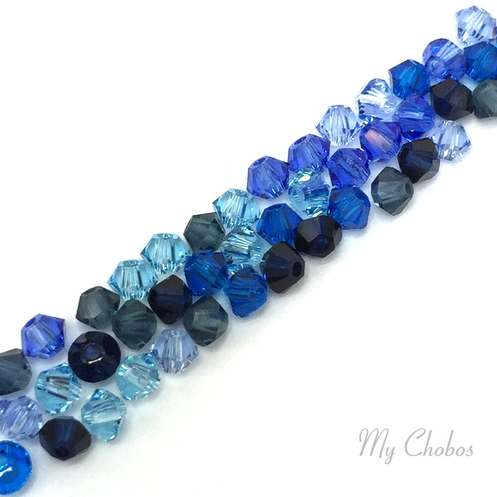 50 Swarovski 5328 Crystal XILION Bicone Beads Assorted Mixed *Pick Size & Color