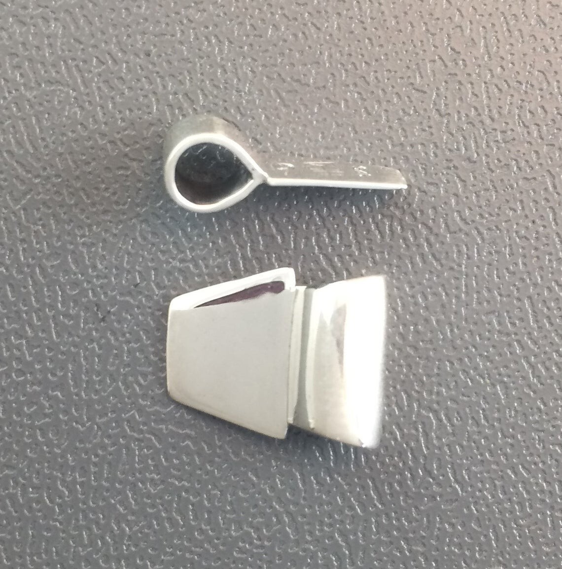 Sterling Silver Glue On Pendant Bail 12mm x 15mm .925 Highly Polished
