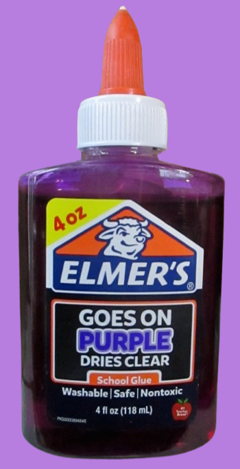 Elmers School Glue (Goes on Purple – Dries Clear) 4 oz 118 mL Washable NonToxic