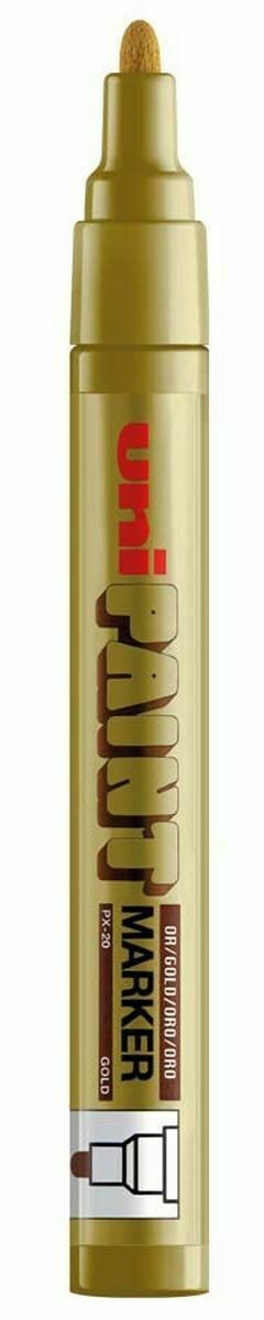 Gold Metallic oil based Paint Marker pen leaf leafing autograph Uni Paint PX-20