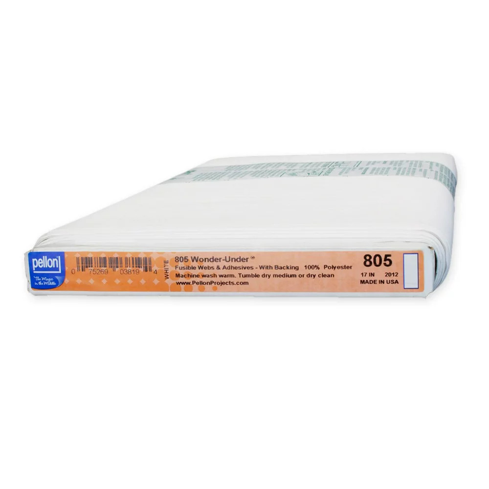Pellon 805 Wonder Under, Fusible Web Fabric, Clear 17″ X 20 Yards by the Bolt