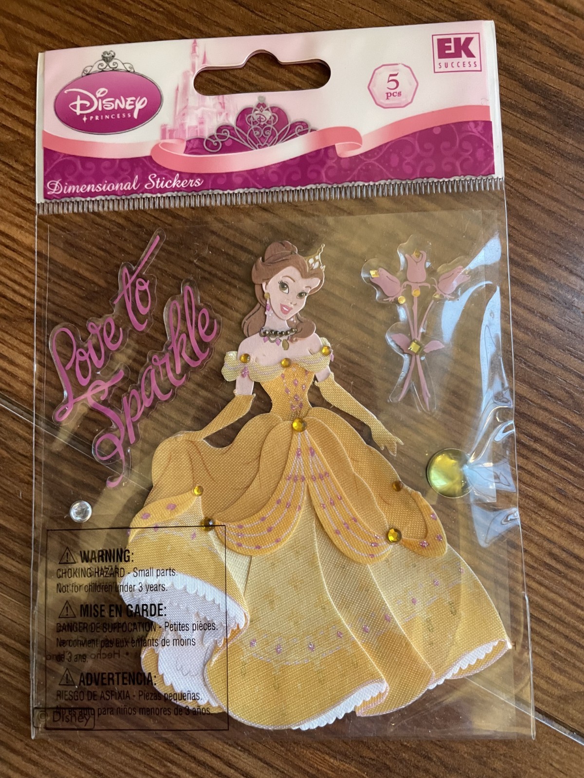 Disney princess dimensional stickers by EK Success–YOU PICK