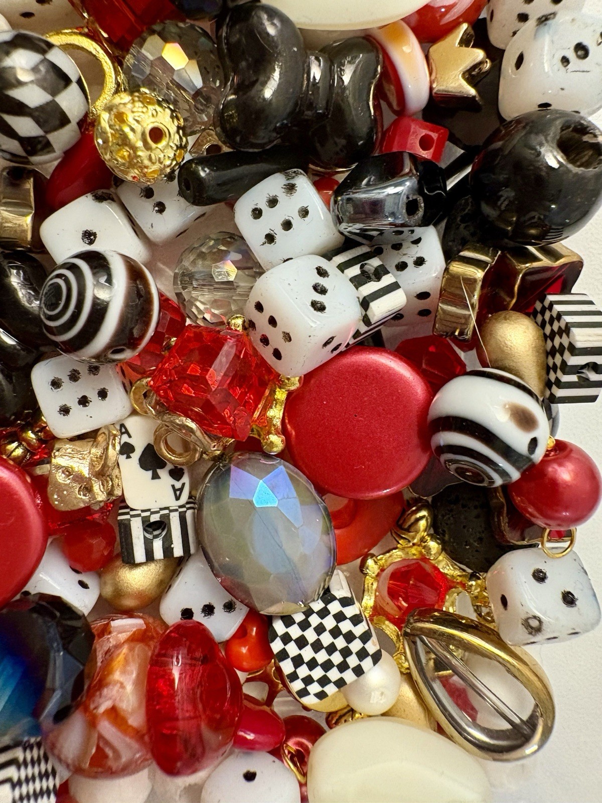 Casino Nights BEAD MIX for Jewelry Making – Glass, Gemstone, Boho, Czech