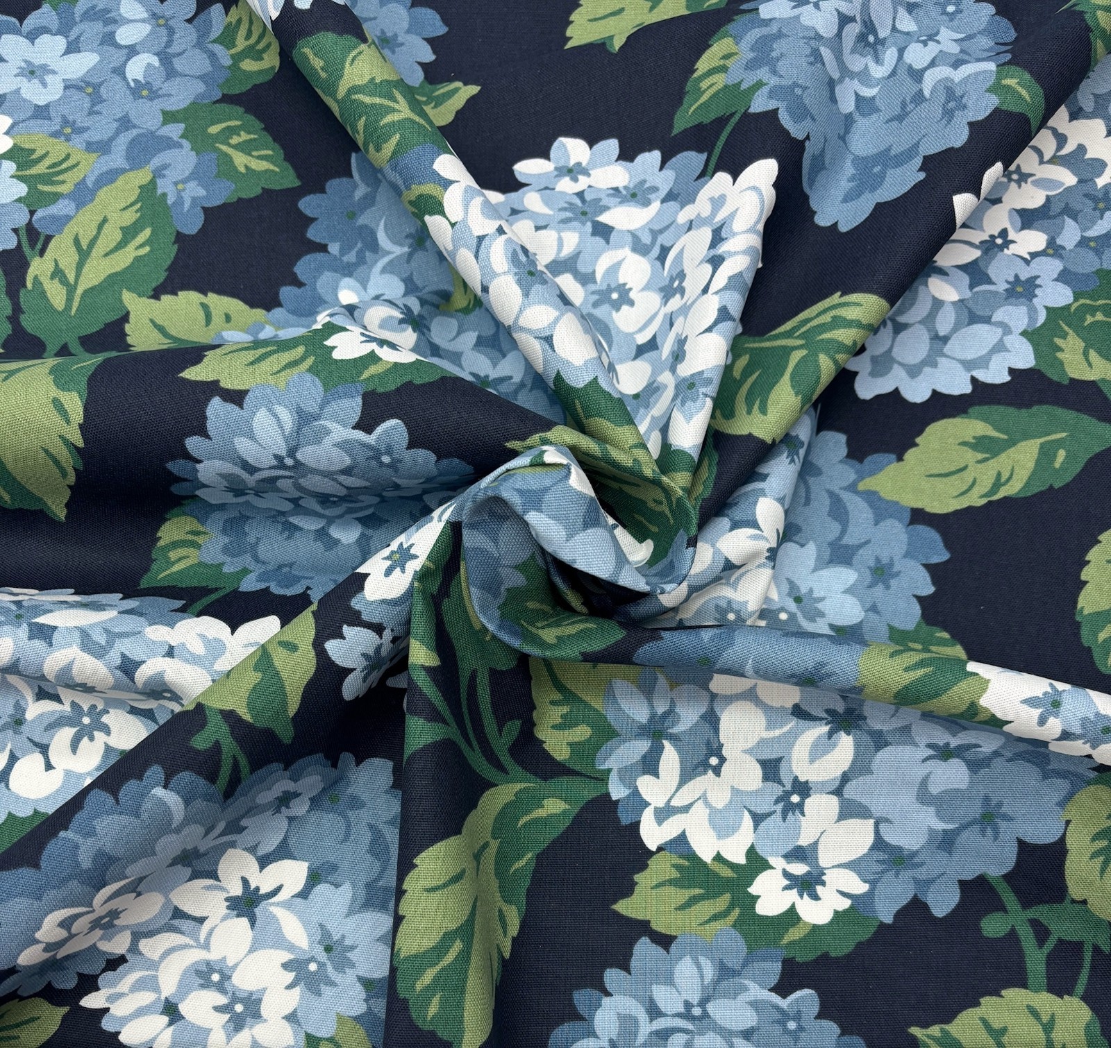 MAGNOLIA HOME SUMMERWIND NAVY BLUE FLORAL MULTIUSE COTTON FABRIC BY YARD 54″W
