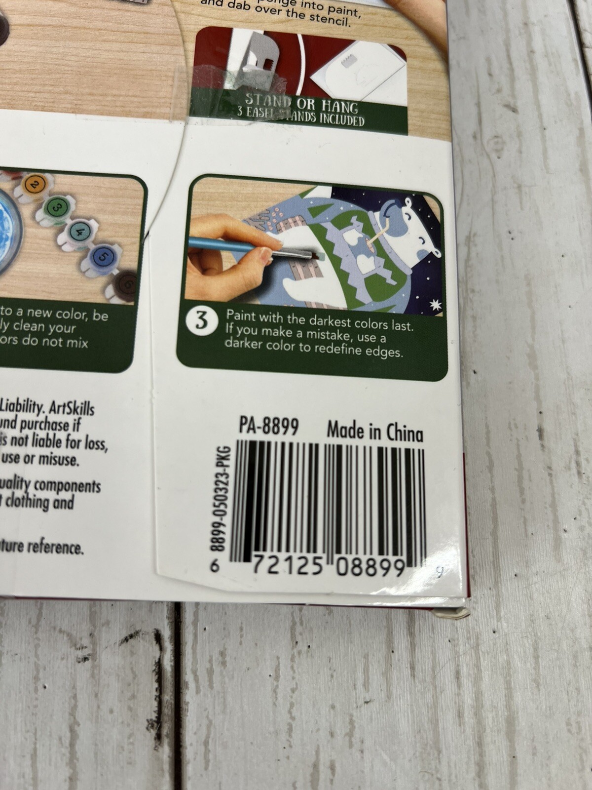 Art Skills Paint by Number Lot of 3 Christmas Kits Snowmen Cardinal New Unopened