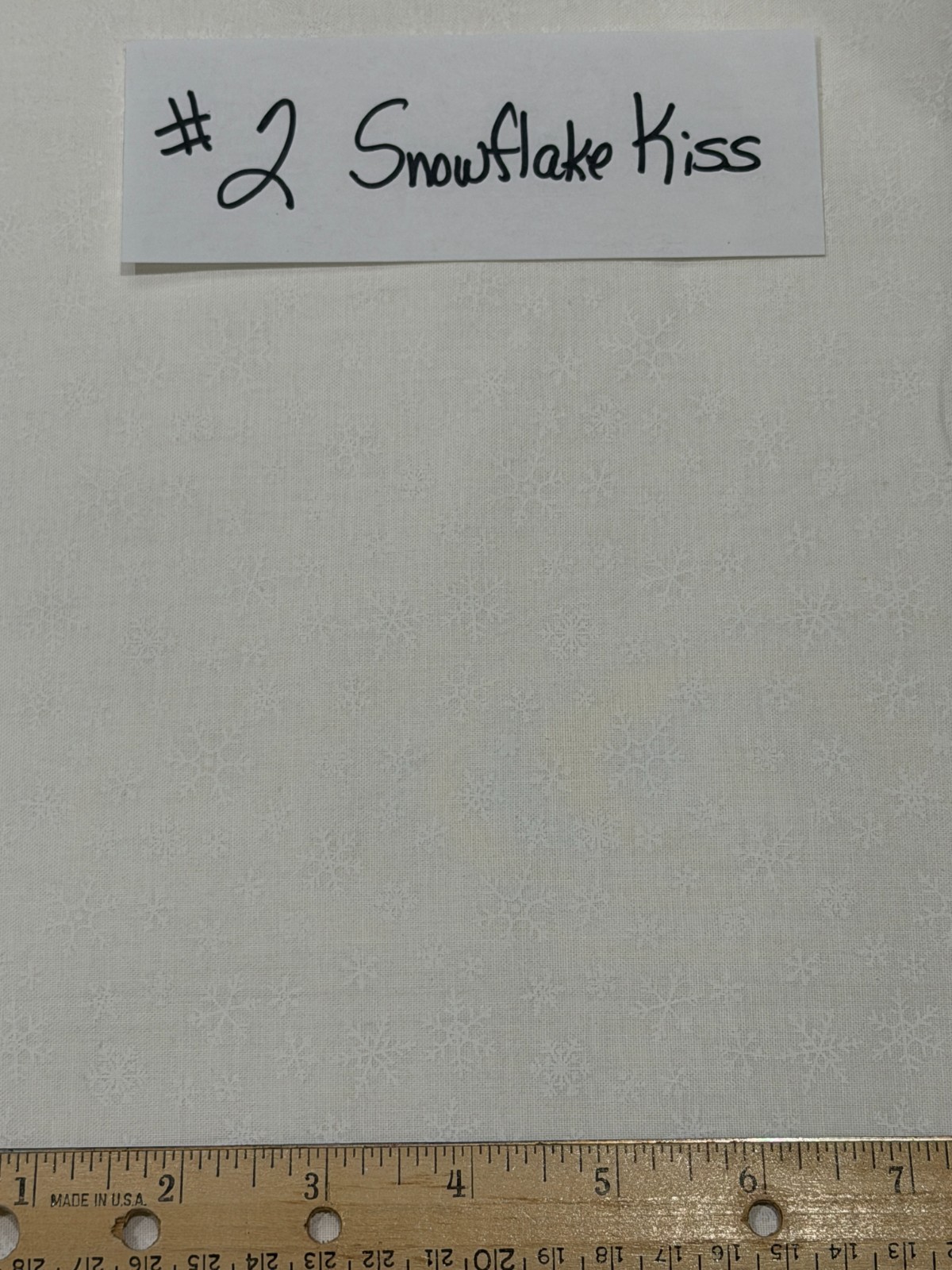 BTHY White on White Tone on Tone 100% Cotton Fabric Quilting Sew Background MDG