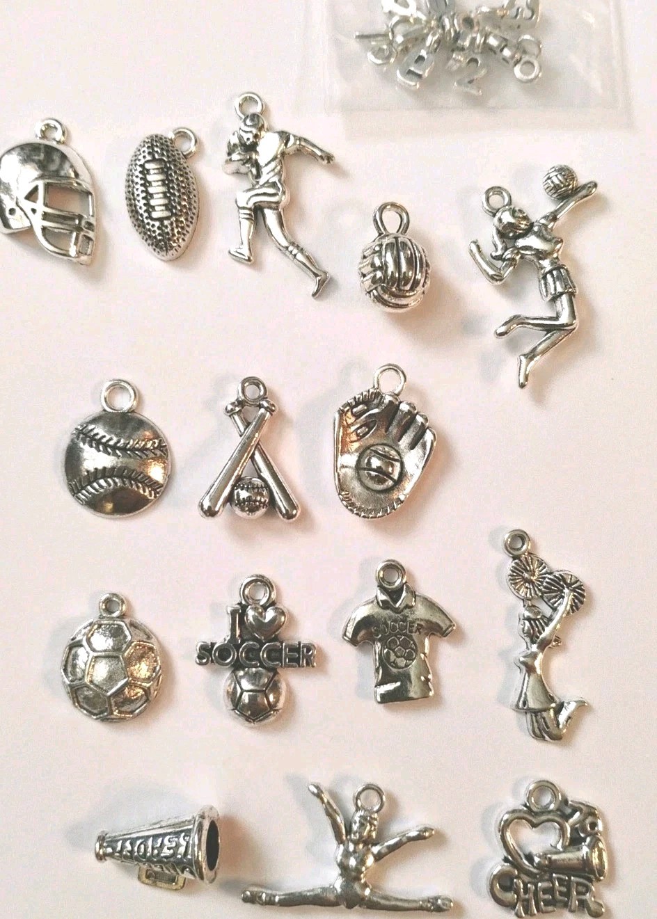 423 Pcs Wholesale Bulk Lots Ball Game Sports Charms for Jewelry Making Mixed