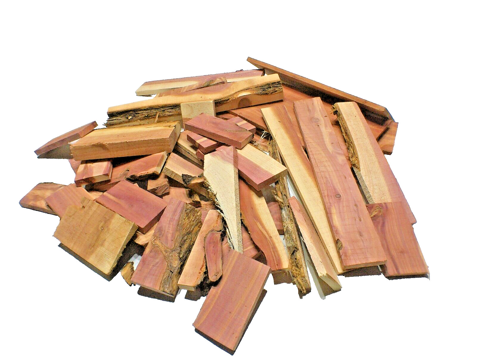 Aromatic Red Cedar Wood Milled Kiln Dried 10LBS Craft Project Pieces SHIPs FREE!