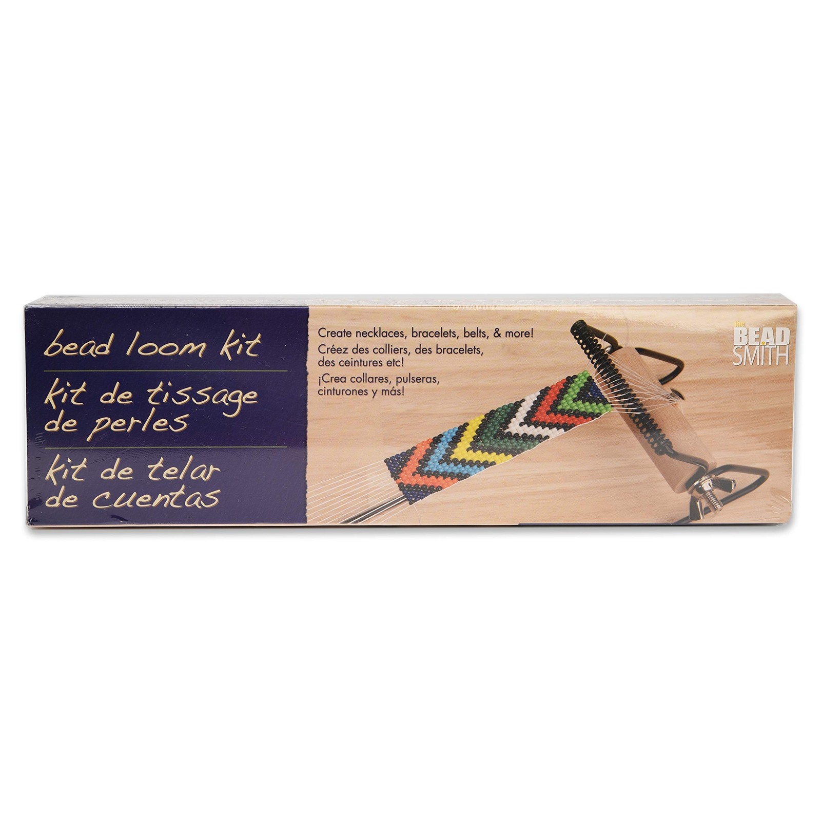The Beadsmith Metal Bead Loom Kit, Includes 12.5″ x 2.5″ x 3″, Multicolor