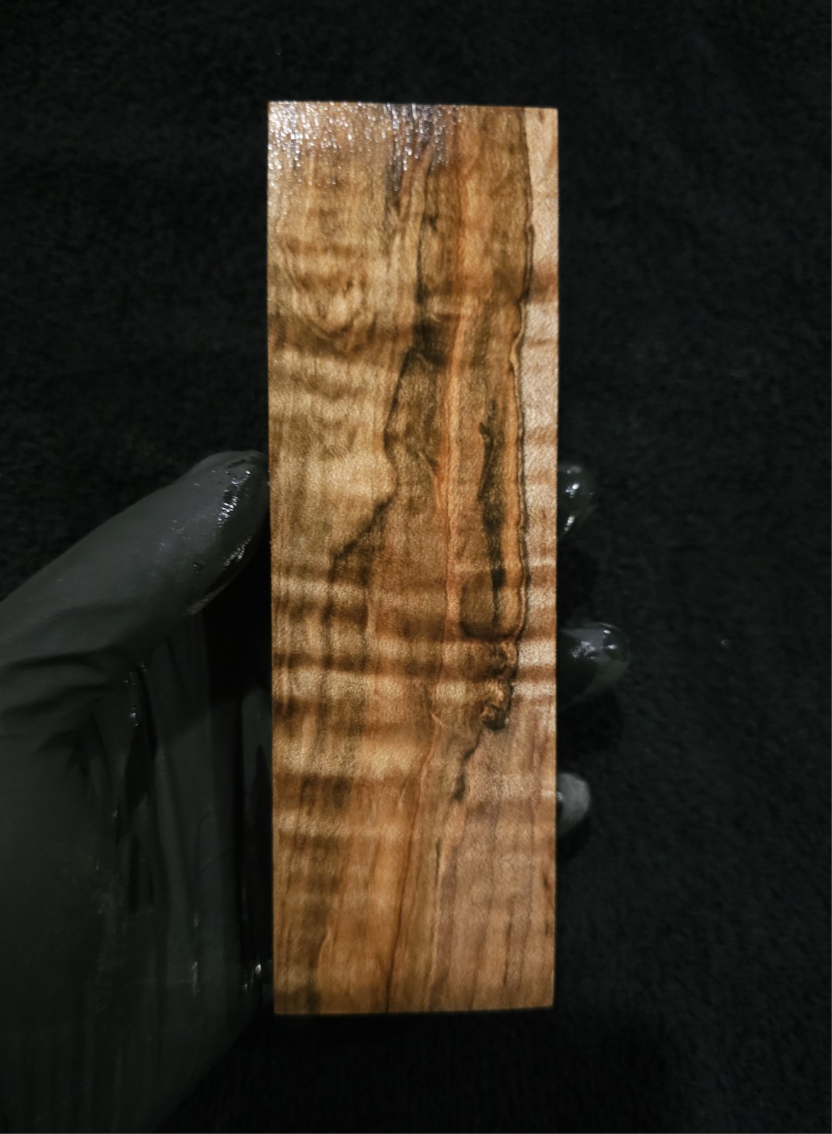 Stabilized Curly Ambrosia Maple Block – Knife Scales/Pen Blanks
