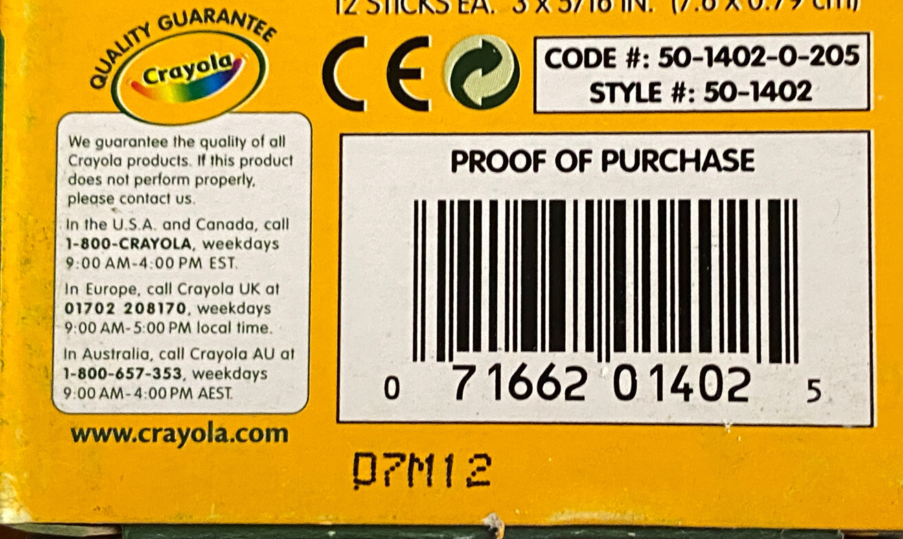 Crayola Anti-Dust Non-Toxic White Chalk 12 Boxes of 12 Sticks = 144 Total Sticks