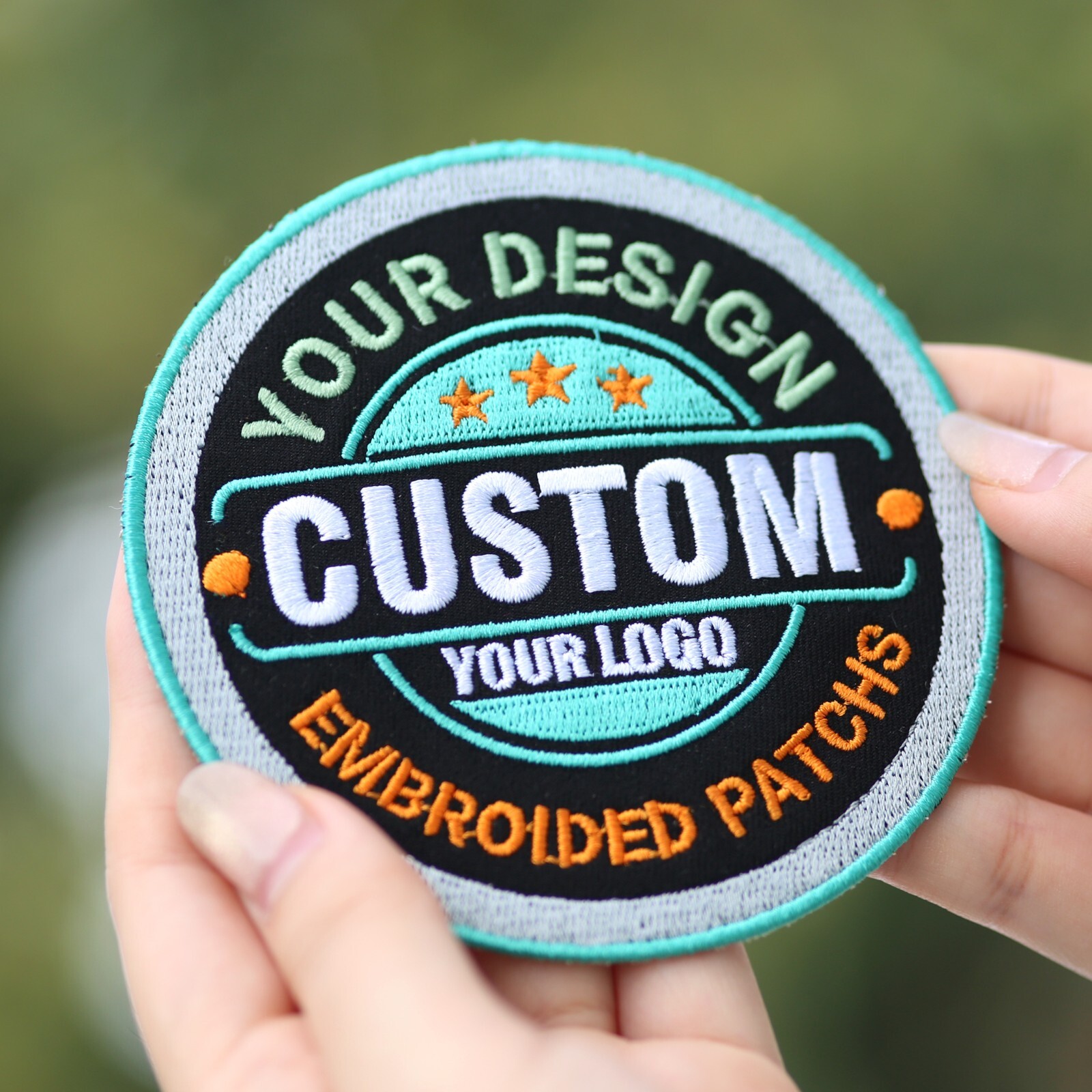 Custom Embroidered Logo Patch, Personalized Logo Patches, Sew on/Iron On Patch