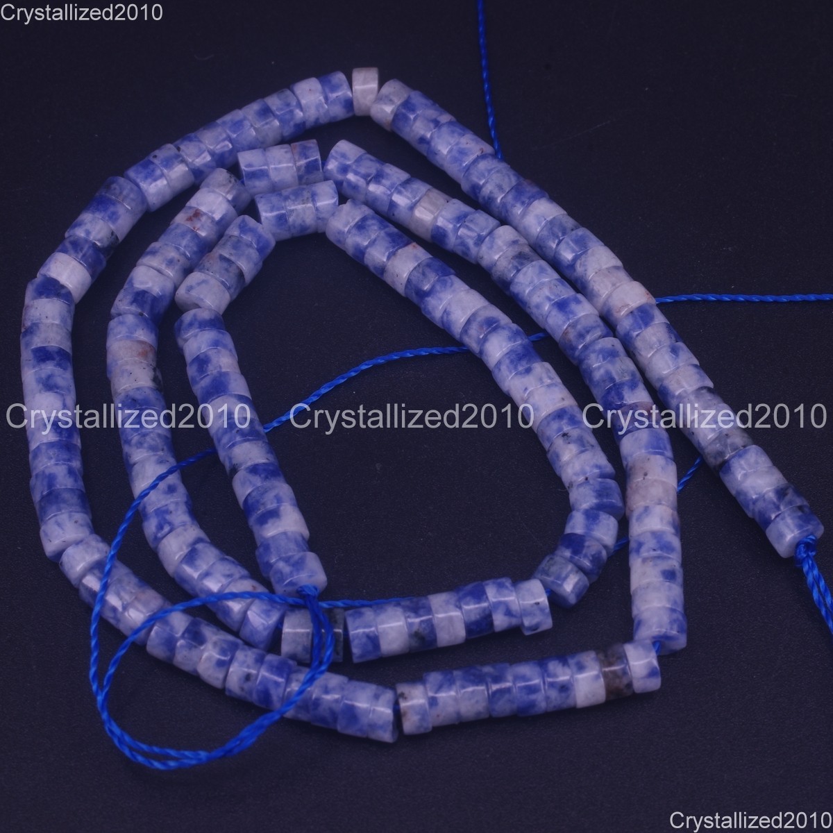 Natural Gemstones Heishi Cylinder Disc Spacer Beads Jewelry Making 2x4mm 15.5″